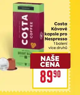 Billa Costa Κάνονέ kapsle pro Nespresso nabídka