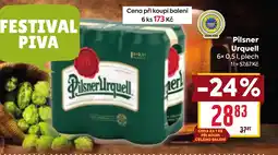 Billa Pilsner Urquell nabídka