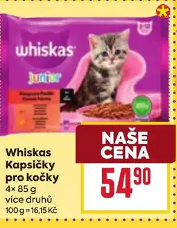Billa Whiskas Kapsičky pro kočky nabídka