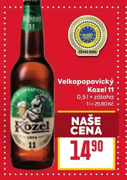 Billa Velkopopovický Kozel 11 nabídka