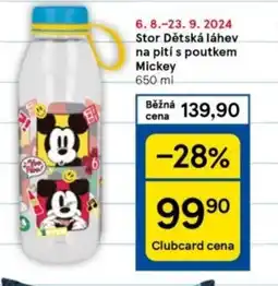 Tesco Stor Dětská láhev na pití s poutkem Mickey nabídka