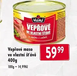 Qanto Vepřové maso ve vlastní šťávě nabídka