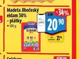 Albert Madeta jihočeský eidam 30% plátky nabídka