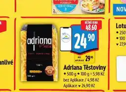 Albert Adriana těstoviny nabídka