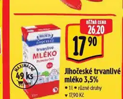 Albert Trvanlivé mléko 3,5% nabídka