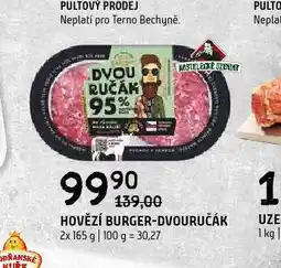 Terno Hovězí burger dvouručák nabídka