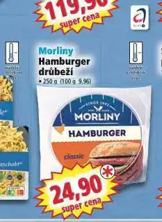 Norma Morliny hamburger drůbeží nabídka