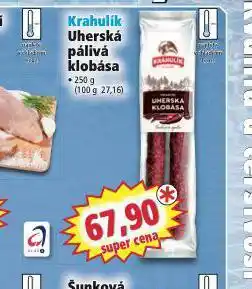 Norma Krahulík uherská klobása nabídka