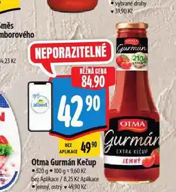 Albert Otma gurmán kečup nabídka
