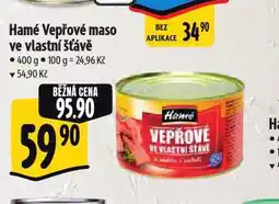 Albert Hamé vepřové maso ve vlastní šťávě nabídka
