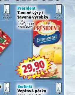 Norma Président tavený sýr nabídka