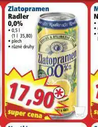 Norma Zlatopramen radler nabídka