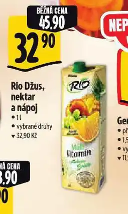 Albert Rio džus, nektar a nápoj nabídka