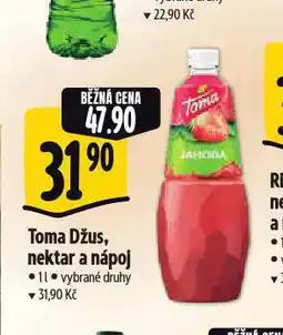 Albert Toma džus, nektar a nápoj nabídka