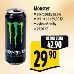 Albert Monster energy drink nabídka