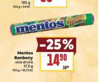 Billa Mentos bonbony nabídka
