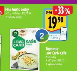 Albert Topnatur low carb kaše nabídka