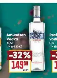 Billa Amundsen vodka nabídka