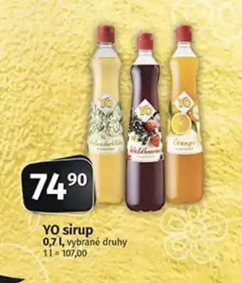 COOP TIP YO sirup nabídka