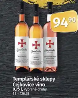 COOP TIP Templářské sklepy Čejkovice víno nabídka