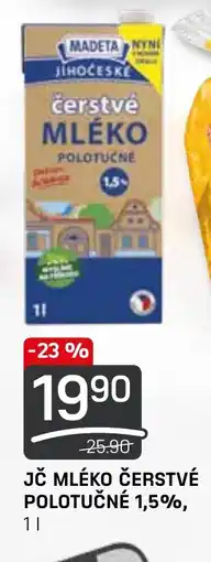 Flop MADETA Jč Mléko Cerstvé Polotučné 1,5% nabídka