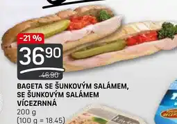 Flop Bageta Se Sunkovým Salámem, Se Sunkovým Salámem Vícezrnná nabídka