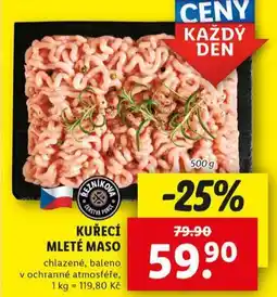 Lidl Kuřecí mleté maso nabídka