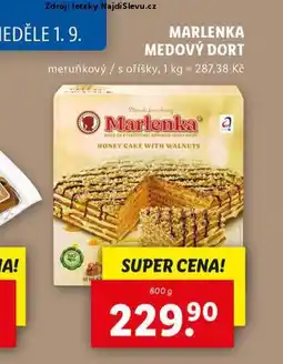 Lidl Marlenka medový dort nabídka