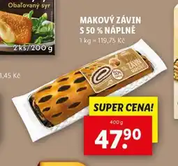 Lidl Makový závin nabídka