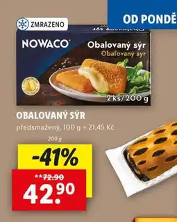 Lidl Obalovaný sýr nabídka