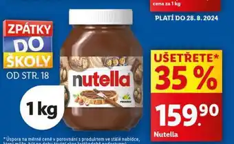 Lidl Nutella nabídka