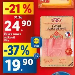 Lidl Česká šunka od kosti nabídka