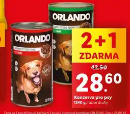 Lidl Orlando konzerva pro psy nabídka