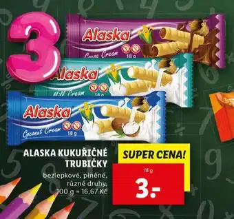 Lidl Alaska kukuřičné trubičky nabídka