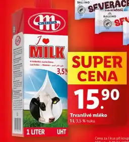 Lidl Trvanlivé mléko nabídka