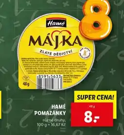 Lidl Hamé pomazánky nabídka