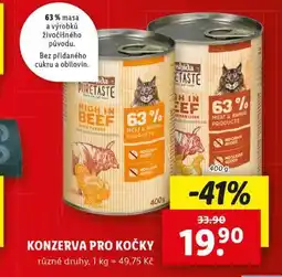 Lidl Coshida konzerva pro kočky nabídka