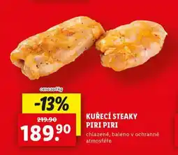 Lidl Kuřecí steaky piri piri nabídka