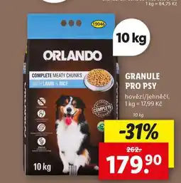 Lidl Orlando granule pro psy nabídka