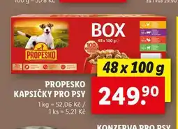 Lidl Propesko kapsičky pro psy nabídka