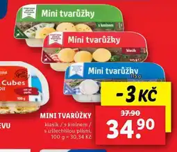 Lidl Mini tvarůžky nabídka