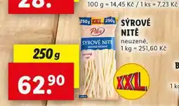 Lidl Sýrové nitě nabídka