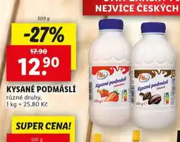 Lidl Kysané podmáslí nabídka