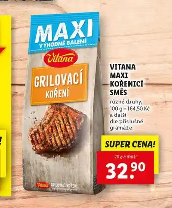 Lidl Vitana maxi kořenicí směs nabídka