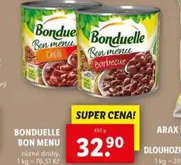 Lidl Bonduelle bon menu nabídka