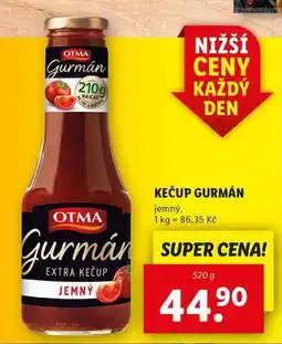 Lidl Kečup gurmán nabídka