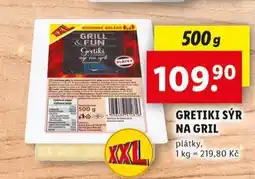 Lidl Gretiki sýr na gril nabídka