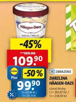 Lidl Zmrzlina haagen-dazs nabídka