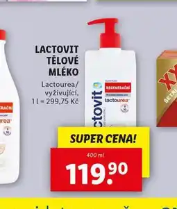 Lidl Lactovit tělové mléko nabídka