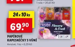 Lidl Floralys papírové kapesníky nabídka